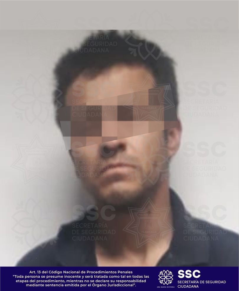 Asegura SSC a dos sujetos por robo de cable en Tlaxcala